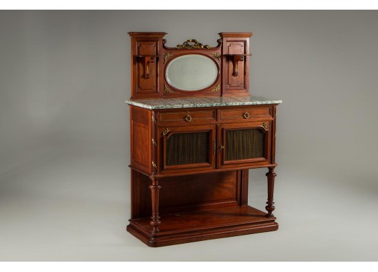 Commode with mirror 