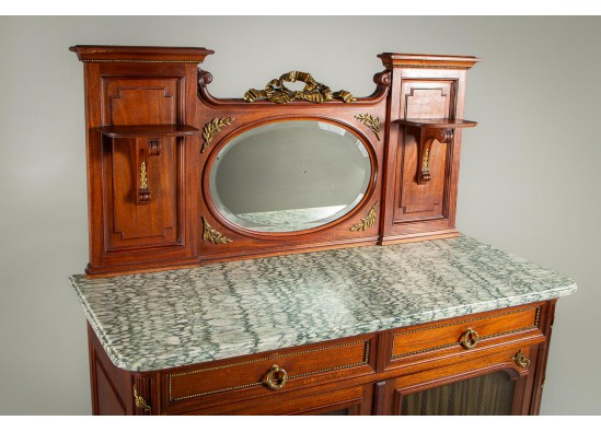 Commode with mirror 