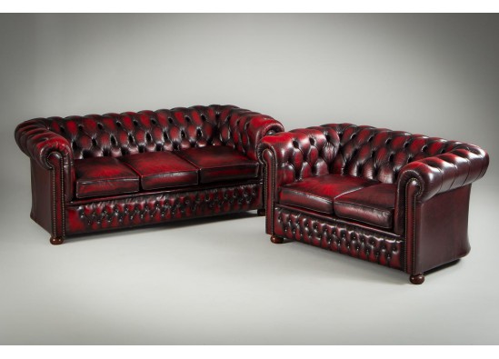 Leather furniture set (2 pcs.) 