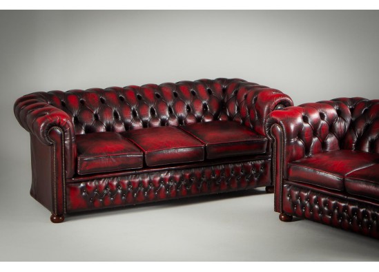 Leather furniture set (2 pcs.) 